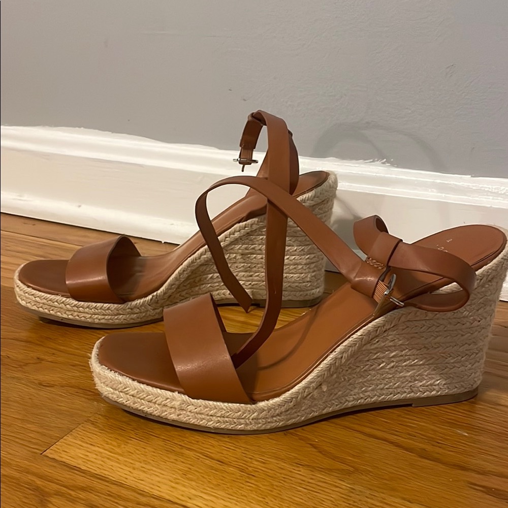 a new day Tan Wedge Sandals